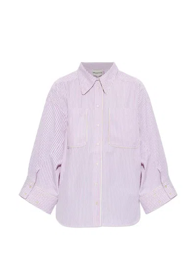 Munthe Voyage Striped Shirt In Animal Print