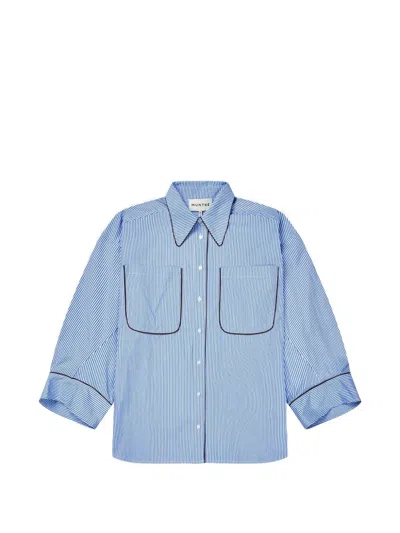 Munthe Gestreiftes Voyage Hemd In Blue