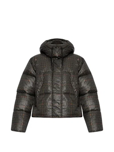 Munthe Vuba Houndstooth-patterned Jacket In Yellow