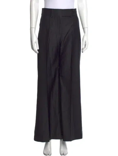 Pre-owned Munthe Wide Leg Pants In Black