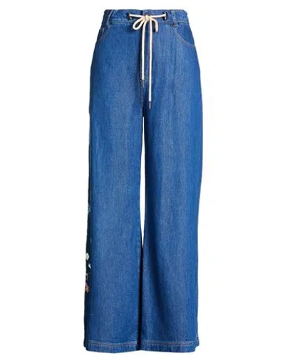 Munthe Woman Jeans Blue Size 8 Lyocell