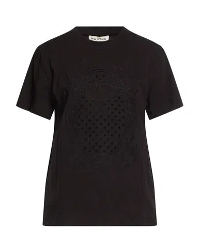 Munthe Woman T-shirt Black Size 8 Organic Cotton