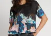 Munthe Women's Solus Top In Black In Blue
