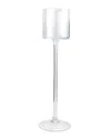 Murano Art Collection Murano 16.5in Venezia Candleholder In Clear