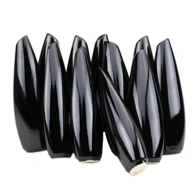 Murano Art Collection Aladin Handmade Ceramic Table Vase In Black