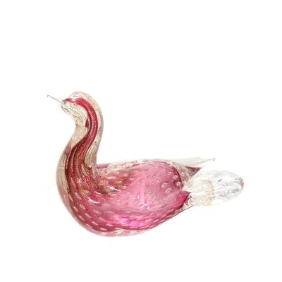 Murano Art Collection Animals Figurines & Sculptures In Ruby Gold