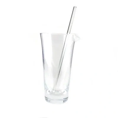 Murano Art Collection Caprice Cocktail Mixer With Stirrer In Clear