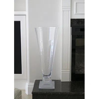 Murano Art Collection Damasco Vase Clear