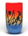Murano Art Collection European Art Glass Odyssey Square Vase