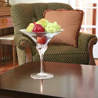 Murano Art Collection La Scala Centerpiece Bowl In Clear