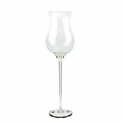 Murano Art Collection Milena Hurricane Candleholder In Clear