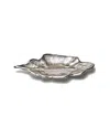 Murano Art Collection Murano 11.5in Foglia Willow Leaf Plate In Beige