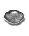 Murano Art Collection Murano 6in Quadrifoglio Plate In Grey