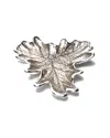 Murano Art Collection Murano 7in Foglia Grape Leaf Plate In Beige