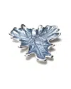 Murano Art Collection Murano 7in Foglia Grape Leaf Plate In Blue