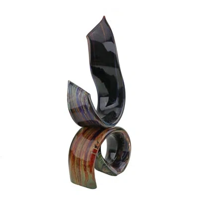 Murano Art Collection Murano Glass Calcedonia Double Abstract