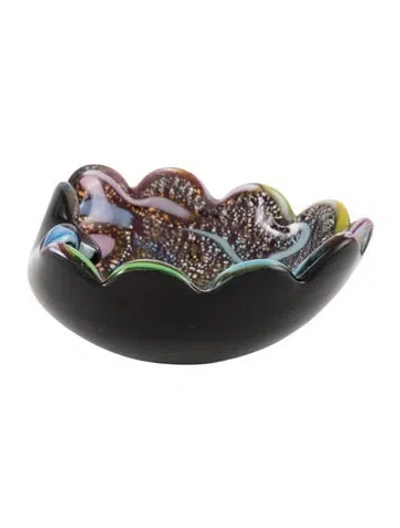 Pre-owned Murano Glass Tutti Frutti-style Bowl In Multicolor