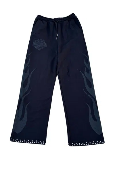 Pre-owned Murd333r Fm Murd333r.fm Chopper (chopp333r) Sweatpants - Black