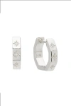 Murkani 12mm Octagonal Huggies In Metallic