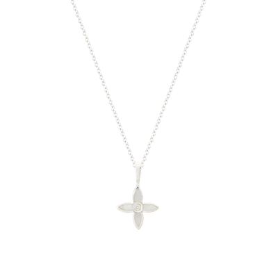 Murkani Desert Flower Charm With Necklace In Metallic
