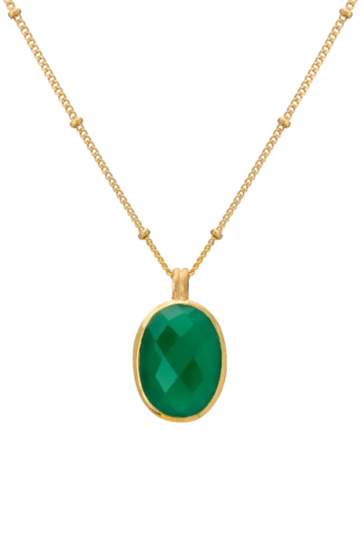 Murkani Green Onyx Pendant Necklace