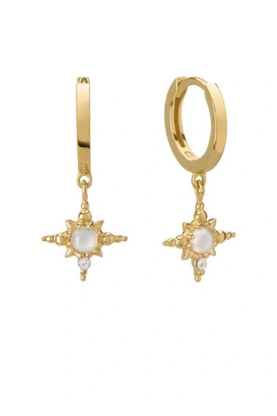 Murkani Huggie With Hanging Star In Gold