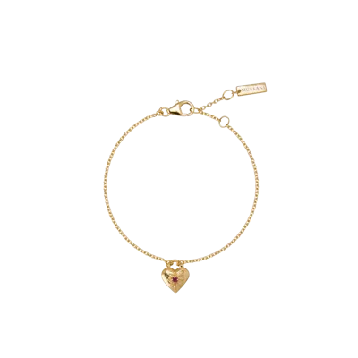 Murkani Love You Small Heart Bracelet In Gold