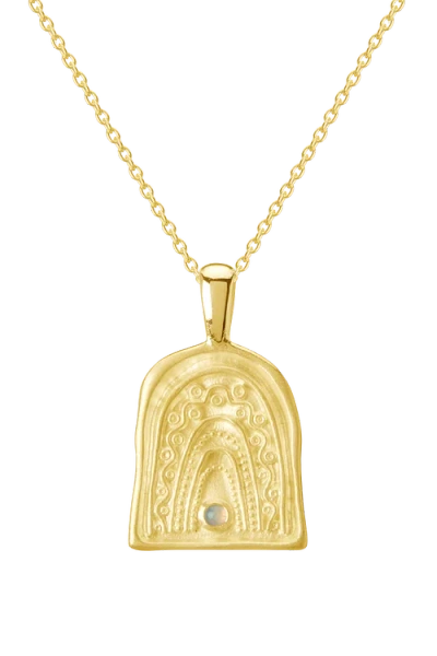 Murkani Rainbow Spirit Necklace In Gold
