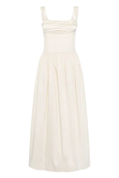 Murlong Cres Elin Maxi Dress Ivory In White