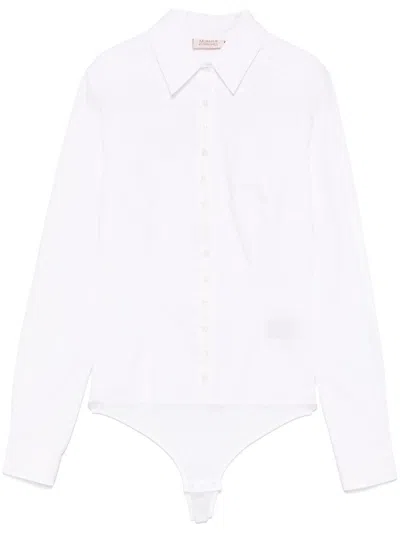 Murmur Androgyn Bodysuit In White