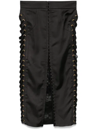 Murmur Blackcherry Midi Skirt