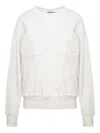 Murmur Corset Sweatshirt In White
