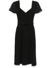 Murmur Diversion Midi Dress In Black