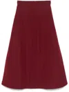Murmur Diversion Midi Skirt In Red