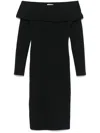 Murmur Ellipse Midi Dress In Black