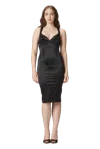 Murmur Satin-finish Midi Dress
