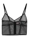 Murmur Haze Panelled Mesh Bra In Black