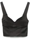 Murmur Haze Top In 黑色
