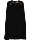 Murmur Mantle Midi Dress In Black