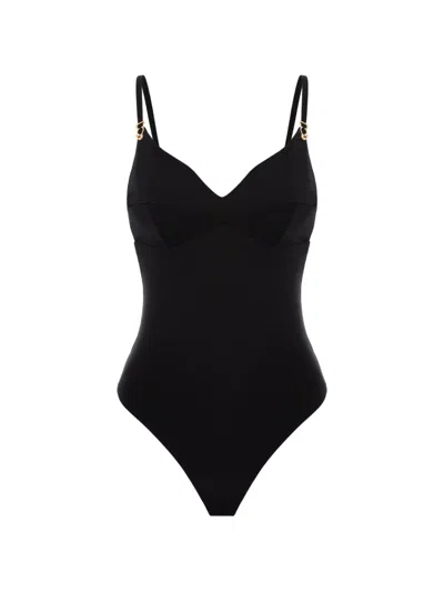 Murmur Skin Bodysuit In Black