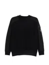 Murphy & Nye Contrast-panel Flap-pocket Sweater In Blue