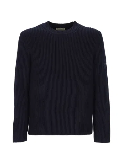 Murphy & Nye Crew-neck Ribbed-knit Sweater In Multi