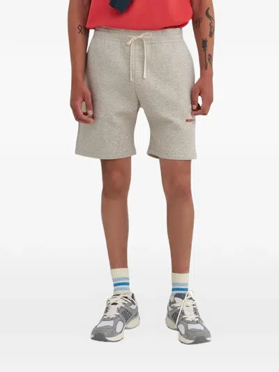 Murphy & Nye Drawstring Back-pocket Shorts In Gray