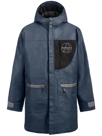 Murphy & Nye Ginder Hooded Casual Jacket In Blue
