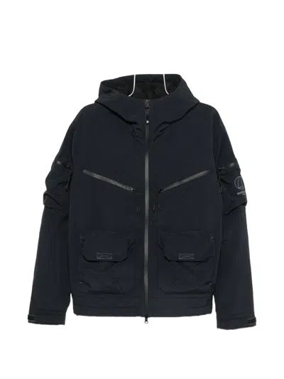 Murphy & Nye Hooded Multi-pocket Jacket In Blue