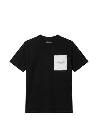 Murphy & Nye Logo-print Patch-pocket T-shirt In Black
