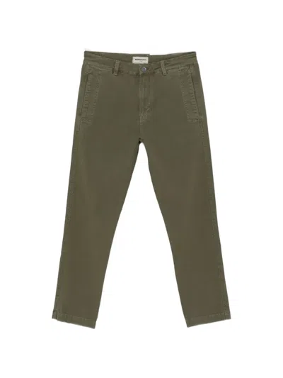 Murphy & Nye Logo-print Pocket Trousers In Green