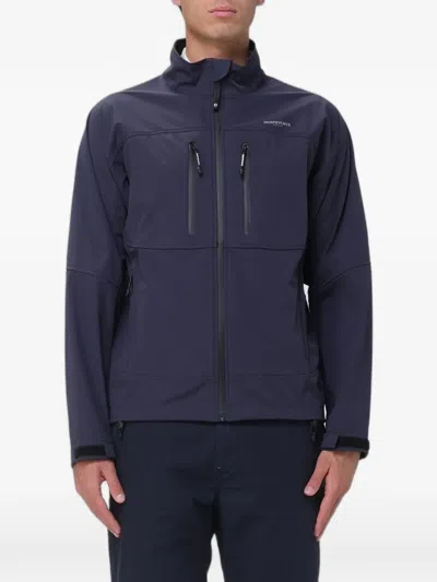 Murphy & Nye Logo-print Zip-up Jacket In Blue