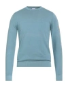 Murphy & Nye Man Sweater Light Blue Size 3xl Cotton In Blue