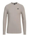 Murphy & Nye Man Sweater Taupe Size L Virgin Wool, Acrylic In Grey